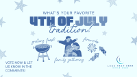 Quirky 4th of July Traditions Facebook event cover Image Preview