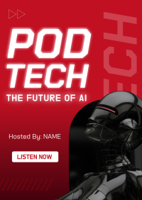 Future of Technology Podcast Poster Design