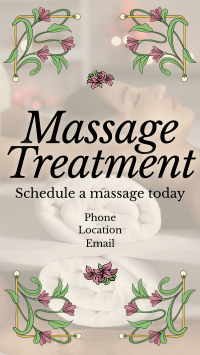 Art Nouveau Massage Treatment Facebook Story Image Preview