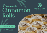 Homemade Cinnamon Rolls Postcard Image Preview