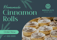 Homemade Cinnamon Rolls Postcard Image Preview
