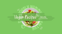 Vegan Salad Recipes YouTube Banner Design