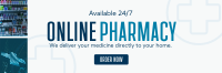Online Pharmacy Business Twitter Header Design
