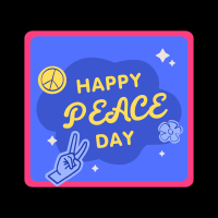 Peace Day Text Badge Linkedin Post Image Preview