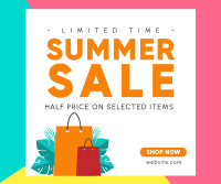 Summer Shopping Facebook Post Design