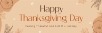 Minimalist Thanksgiving Twitter Header Design