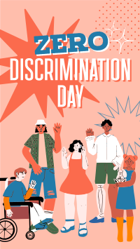 Zero Discrimination Advocacy Facebook Story Design