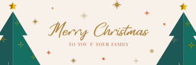 Christmas Tree Greeting Twitter header (cover) Image Preview