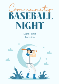 Baseball Girl Flyer Design