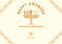 Kwanzaa Culture Postcard Design