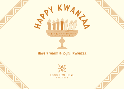 Kwanzaa Culture Postcard Image Preview