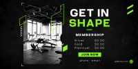 Gym Membership Twitter post Image Preview
