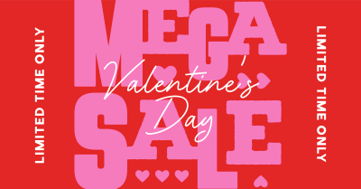 Valentine's Mega Sale Facebook ad Image Preview