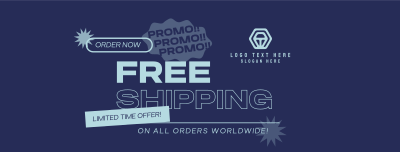 Worldwide Shipping Promo Facebook cover Image Preview