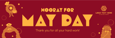 Hooray May Day Twitter Header Image Preview