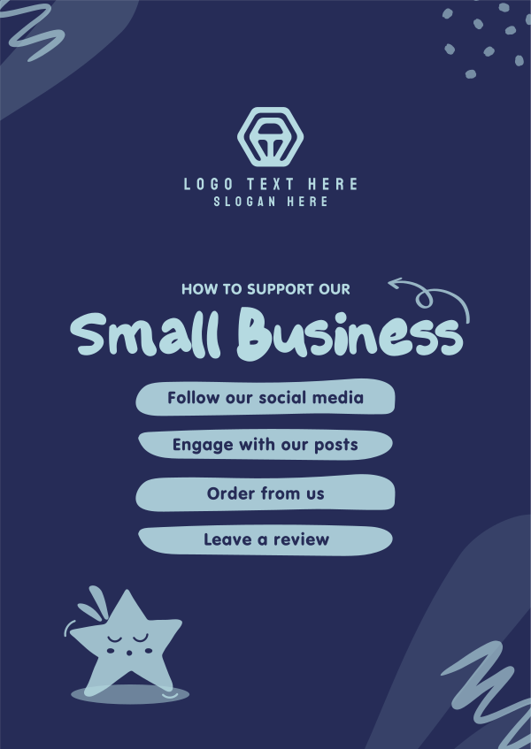 Support Small Business Poster Design