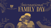 Floral Family Day Facebook Event Cover Design