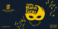 Mardi Gras Masquerade Twitter Post Design
