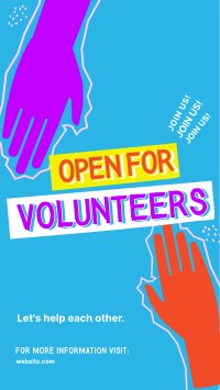 Volunteer Helping Hands Instagram Reel Design