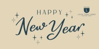 New Year Greeting Twitter Post Design