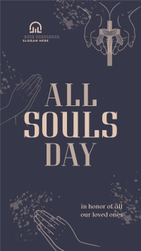 Prayer for Souls' Day Facebook Story Design