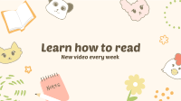 Simple Reading YouTube Banner Image Preview