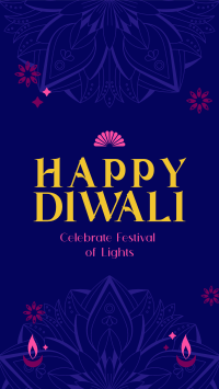 Happy Diwali Greeting Instagram Story Design