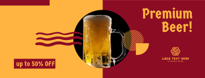 Premium Beer Discount Facebook cover Image Preview