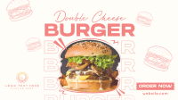 Cheese Burger Restaurant Facebook Event Cover Design