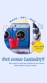 Doodle Laundry Instagram Story Design