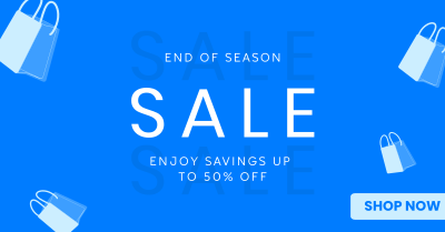 Minimalist End of Season Sale Facebook ad Image Preview