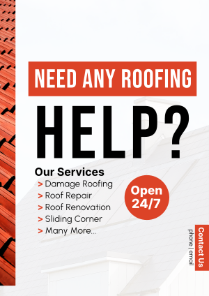 Roofing Help? Flyer Image Preview