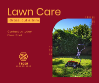 Lawn Mower Facebook Post Design