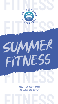 Getting Summer Fit Instagram story Image Preview