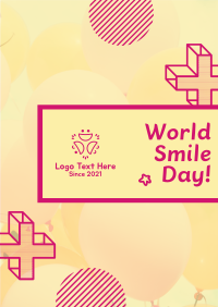 World Smile Day Smiley Balloons Flyer Image Preview