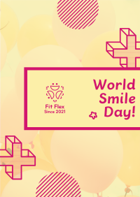 World Smile Day Smiley Balloons Flyer Image Preview