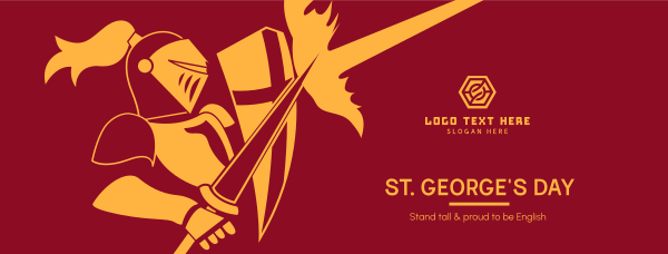 St. George's Battle Knight Facebook Cover Design Image Preview