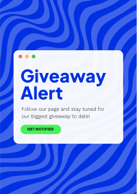 Giveaway Notification Flyer Image Preview