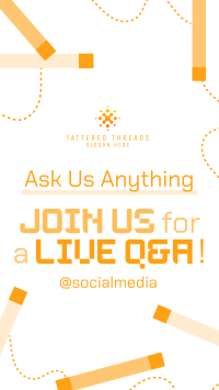 Generic Live Q&A TikTok Video Image Preview