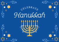 Hannukah Celebration Postcard Design