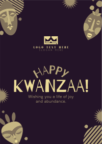 Kwanzaa Mask Flyer Image Preview
