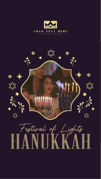 Celebrate Hanukkah Family Instagram story Image Preview