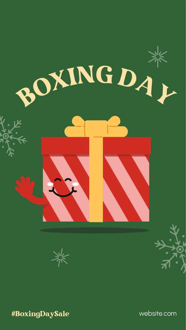 Boxing Day Gift Instagram Story Design Image Preview