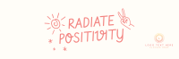 Radiate Positivity Twitter header (cover) Image Preview