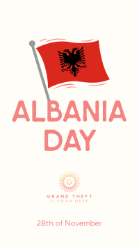 Albania Independence Day Instagram Story Design