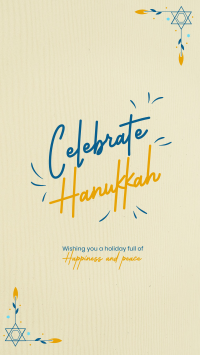 Hanukkah Holiday Facebook story Image Preview
