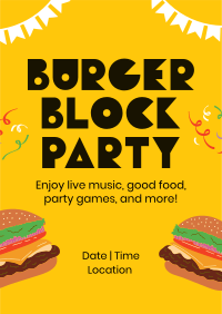 Burger Block Party Flyer Image Preview