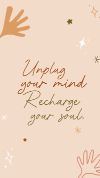 Unplug your mind Facebook Story Design