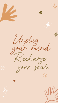 Unplug your mind Facebook story Image Preview