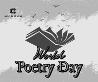 Happy Poetry Day Facebook Post Design